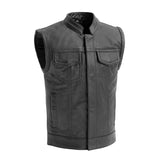 Bad Boy- Kid's Leather Vest Children's Clothing First Manufacturing Company 2 Black