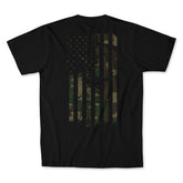 Flag T-Shirt Men's T-Shirt First Manufacturing Company BLACK S