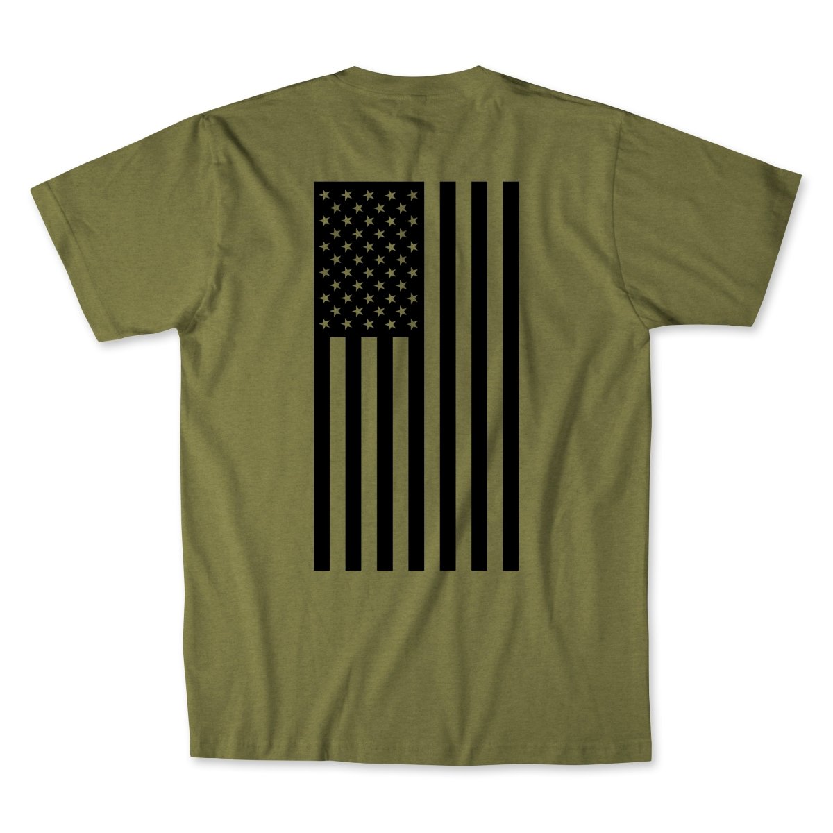 Flag T-Shirt Men's T-Shirt First Manufacturing Company OLIVE GREEN S