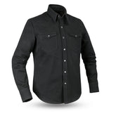 Forsyth Men's Motorcycle Canvas Shirt Garage Sale First Manufacturing Company Black S