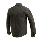 Maduro - Men's Motorcycle Leather Shirt Men's Shirt First Manufacturing Company S Black