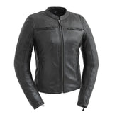 Supastar - Womens Motorcycle Leather Jacket Women's Leather Jacket First Manufacturing Company XS