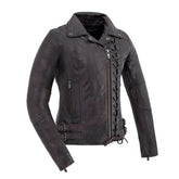 Wildside Motorcycle Leather Jacket Women's Leather Jacket First Manufacturing Company XS