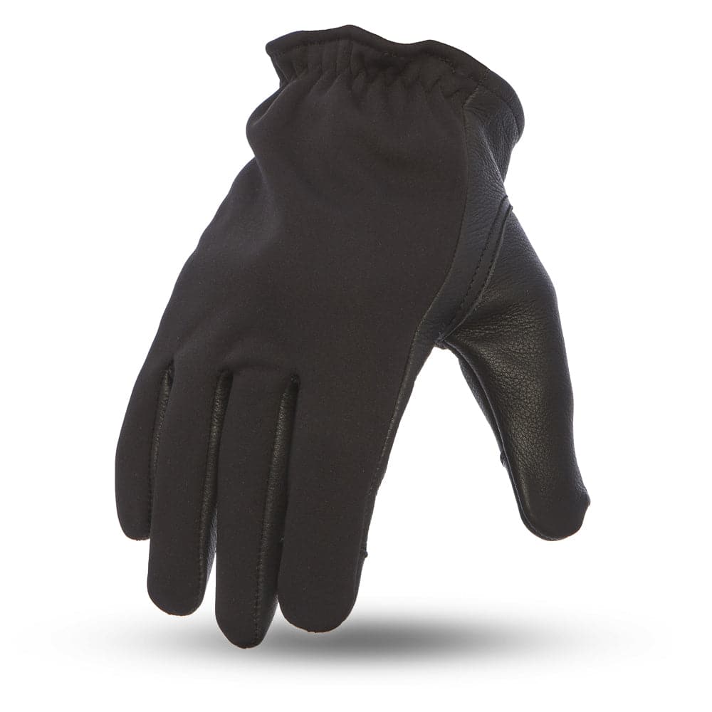 2 Tone Roper Men's Motorcycle Leather Gloves Men's Gloves First Manufacturing Company Neoprene/Black XS 