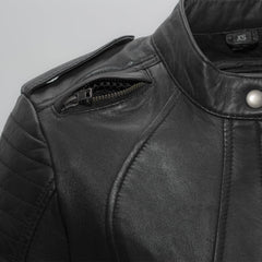 Biker - Women's Leather Motorcycle Jacket Women's Leather Jacket First Manufacturing Company   