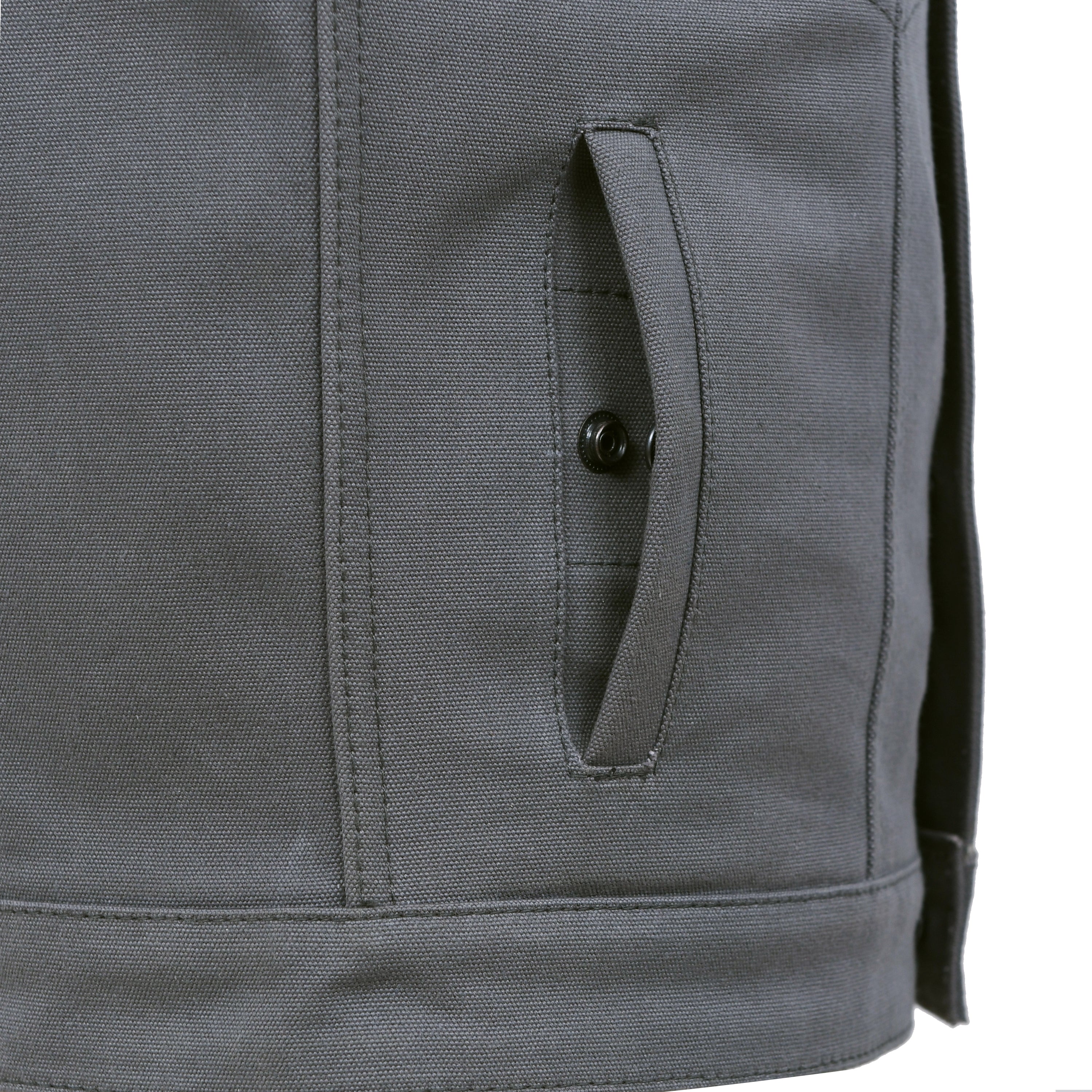 Lowside Men's Motorcycle Canvas Vest (Gray)