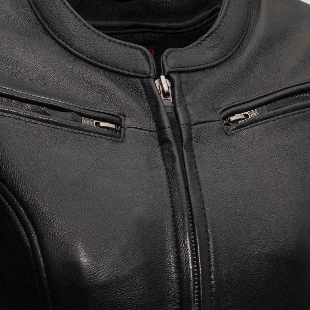Speed Queen Motorcycle Leather Jacket Women's Leather Jacket First Manufacturing Company   