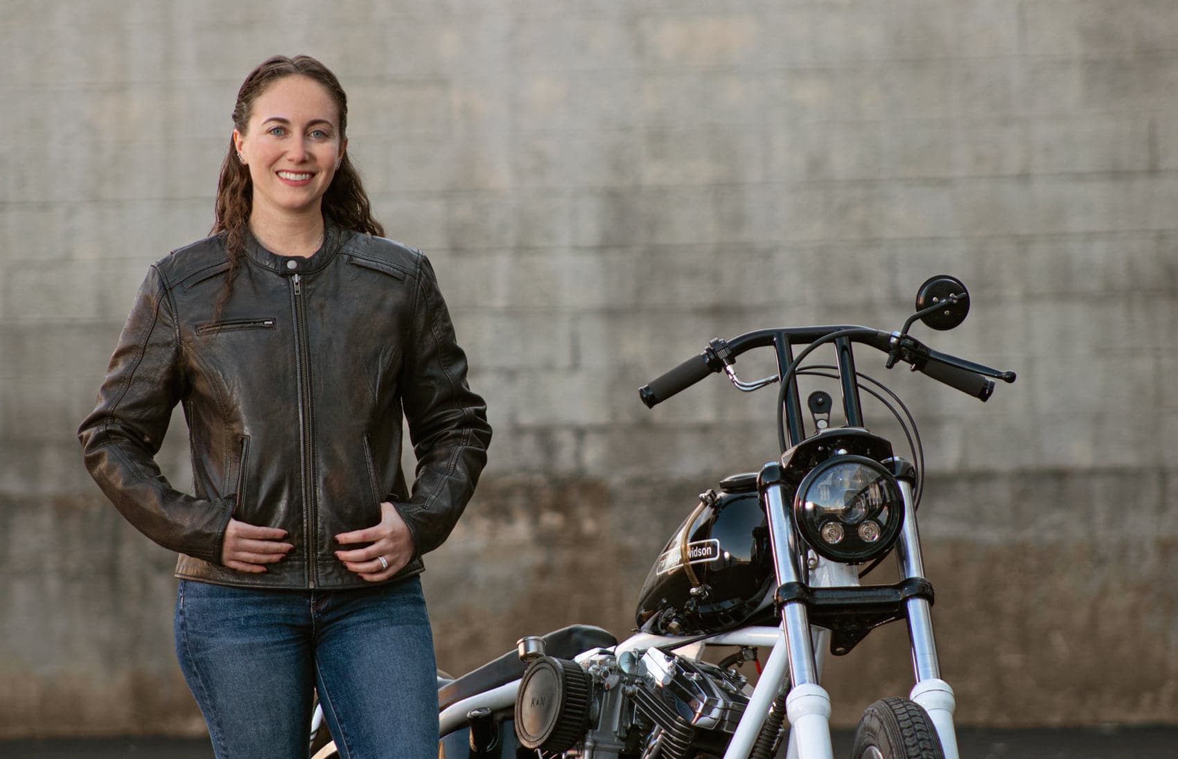 Trickster Motorcycle Leather Jacket Women's Leather Jacket First Manufacturing Company   