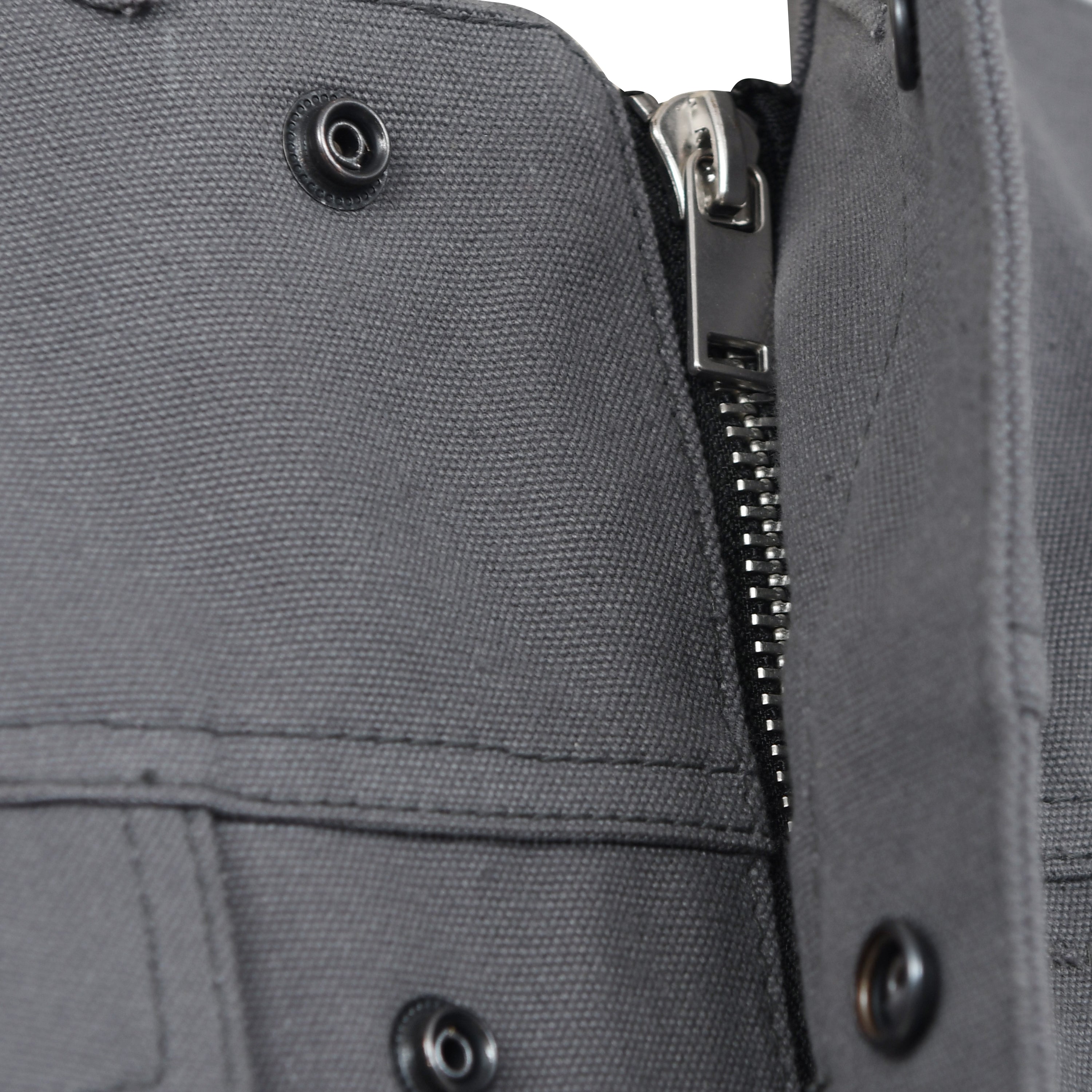 Lowside Men's Motorcycle Canvas Vest (Gray)