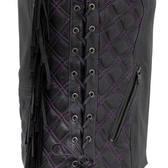 Bandida Women's Motorcycle Leather Vest Women's Leather Vest First Manufacturing Company   