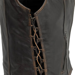Cindy -  Women's Motorcycle Leather Vest Women's Leather Vest First Manufacturing Company   