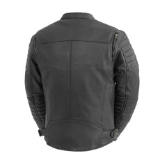 Commuter Men's Motorcycle Leather Jacket Men's Leather Jacket First Manufacturing Company   