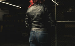 Flashback - Women's Motorcycle Leather Jacket Women's Leather Jacket First Manufacturing Company   