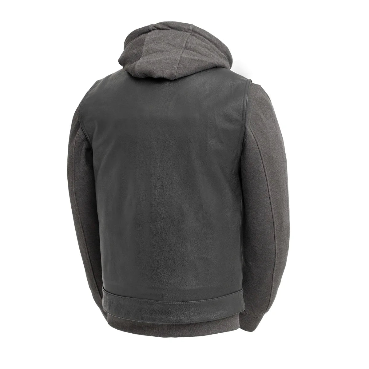 Kent Men's Motorcycle Leather Vest and Hoodie Garage Sale GARAGE SALE   