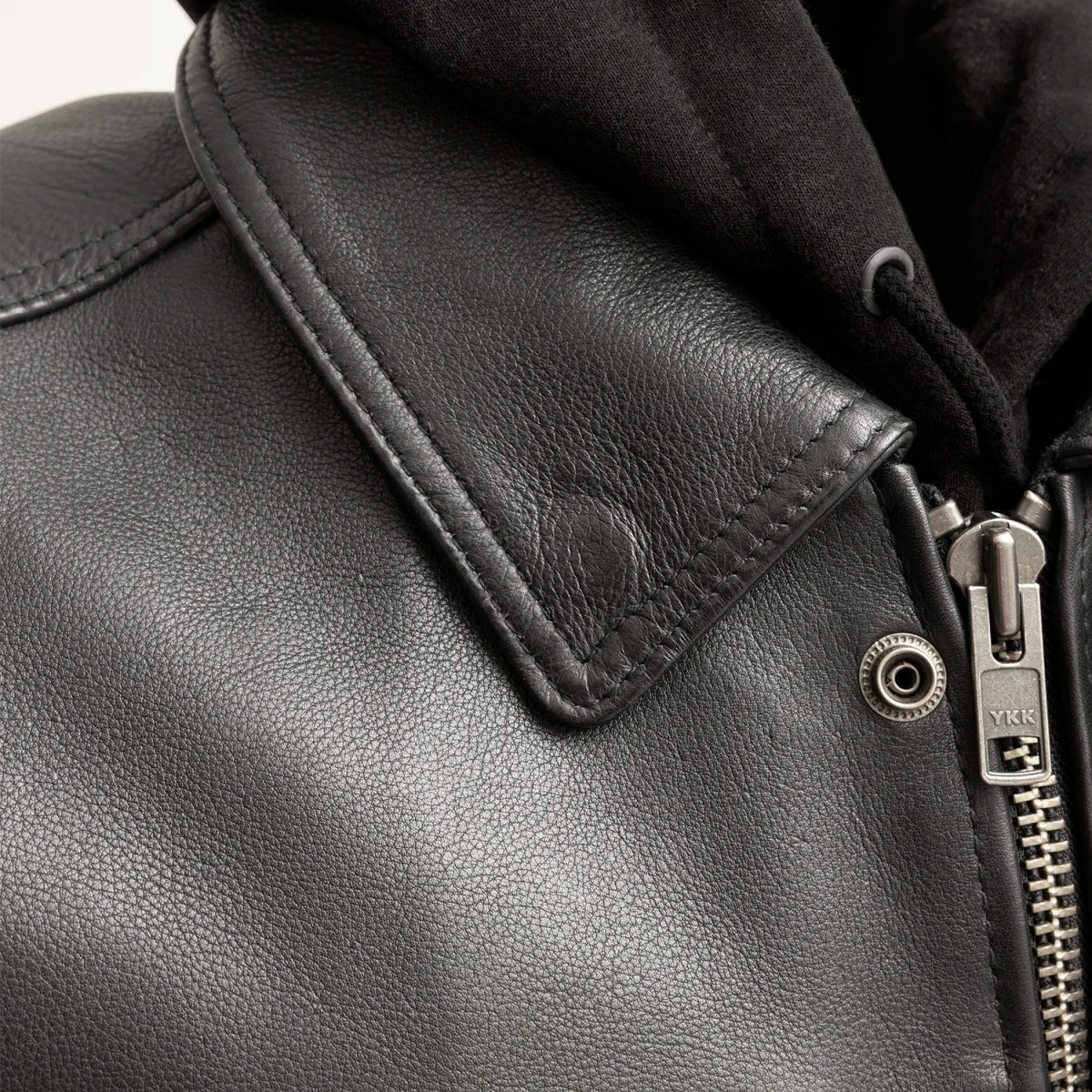 Kent Men's Motorcycle Leather Vest and Hoodie Garage Sale GARAGE SALE   