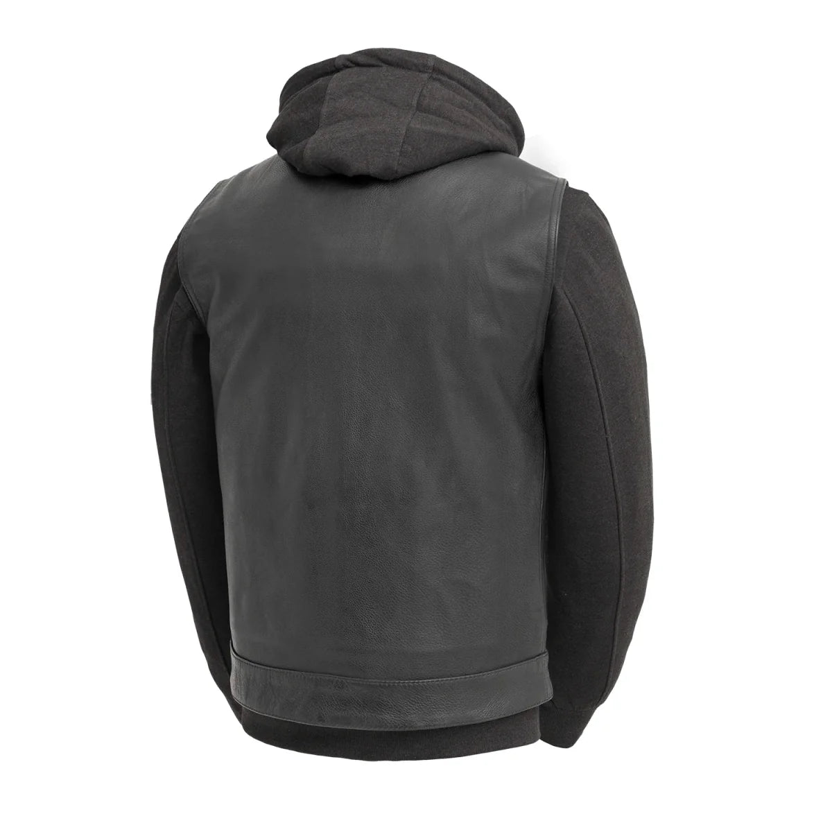 Kent Men's Motorcycle Leather Vest and Hoodie Garage Sale GARAGE SALE   