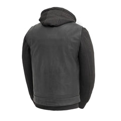 Kent Men's Motorcycle Leather Vest and Hoodie Garage Sale GARAGE SALE   