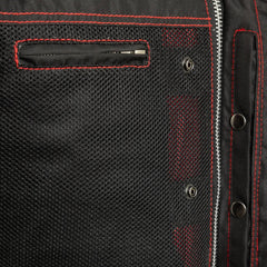 Lowrider Moto Mesh Men's Motorcycle Vest Men's Leather Vest First Manufacturing Company   