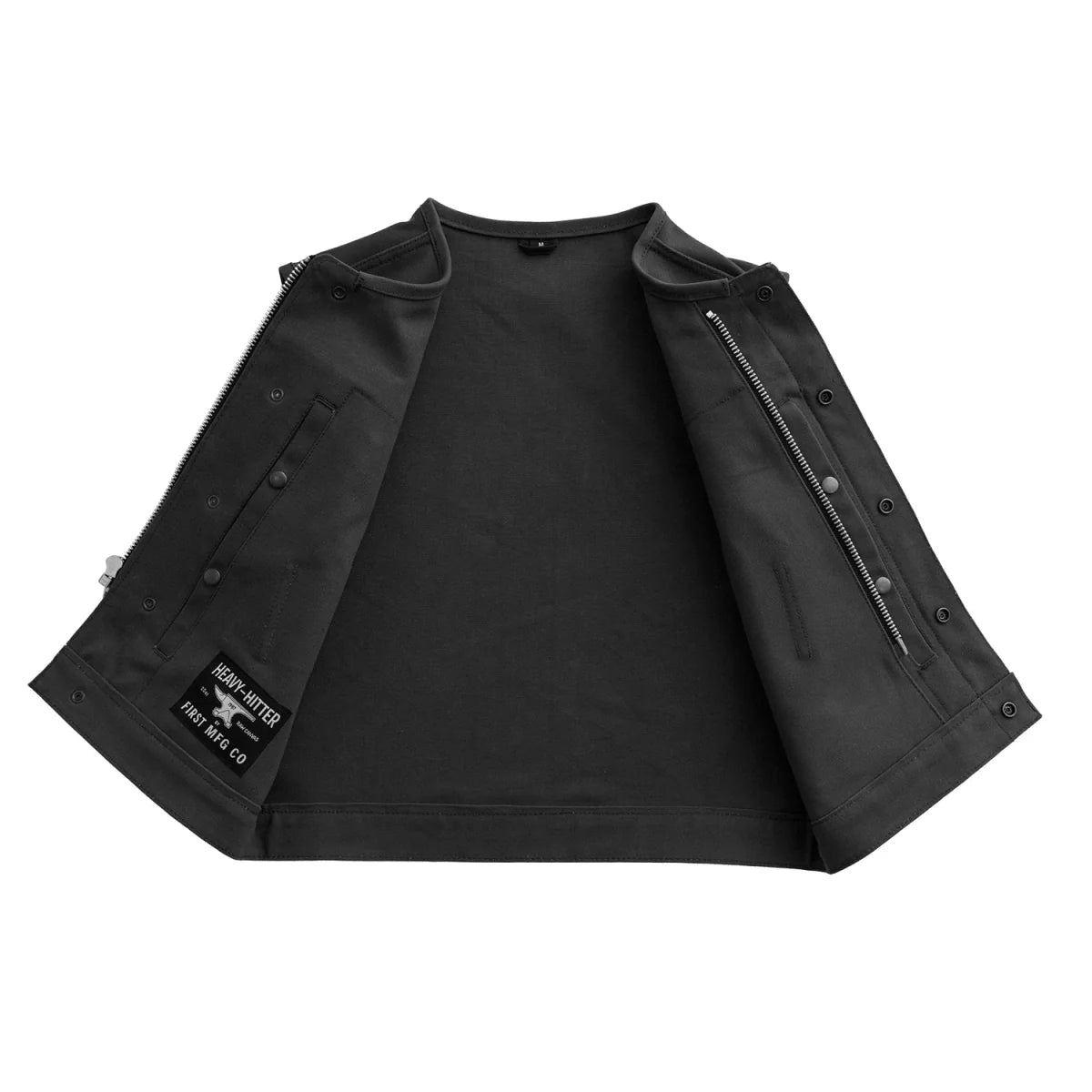 Lowside Men's Motorcycle Canvas Vest Men's Canvas Vests First Manufacturing Company   