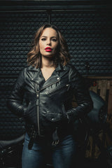 Popstar - Women's  Motorcycle Leather Jacket Women's Leather Jacket First Manufacturing Company   