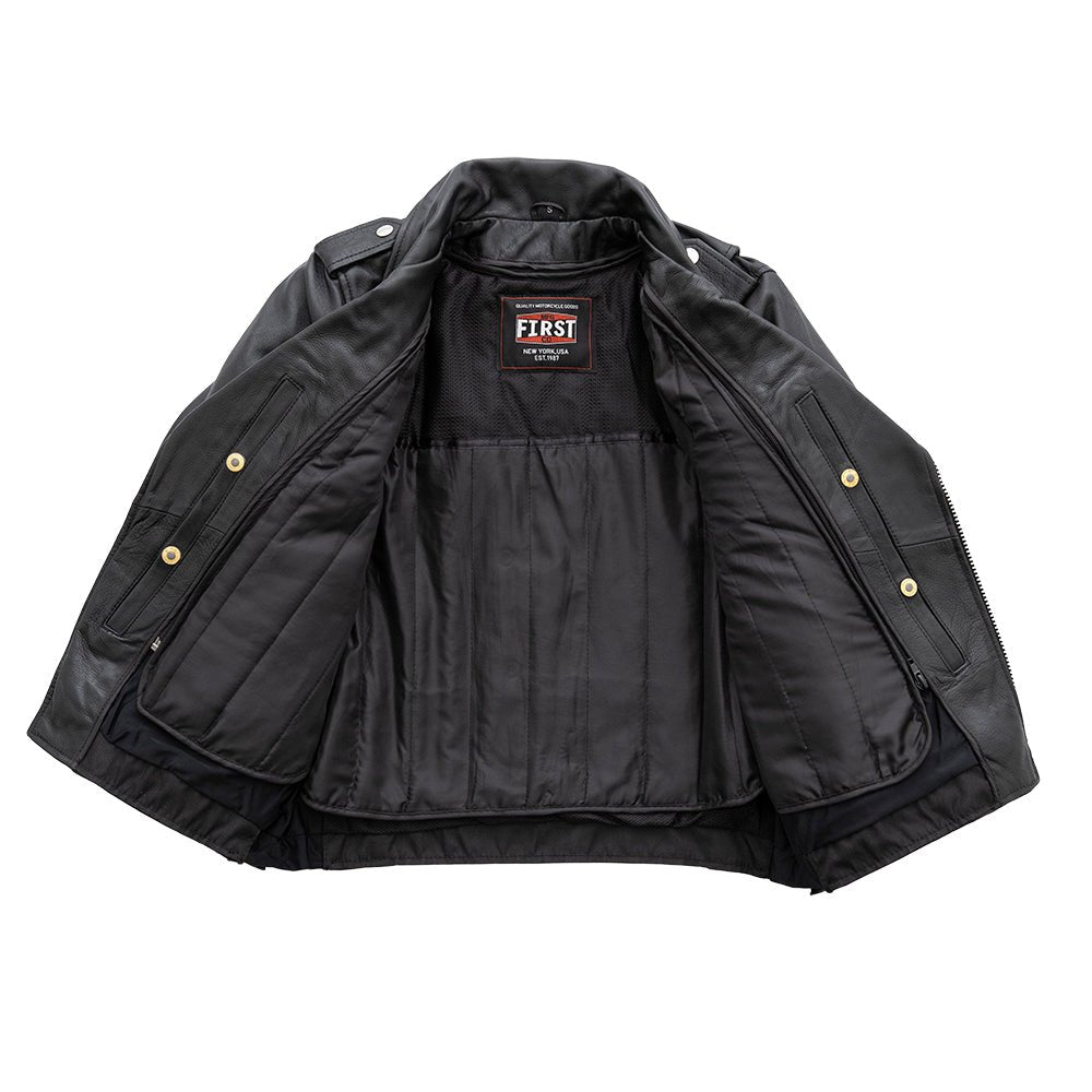 Popstar - Women's  Motorcycle Leather Jacket Women's Leather Jacket First Manufacturing Company   