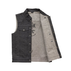 Rook - Vest Only - Men's Motorcycle Denim Vest Garage Sale GARAGE SALE   